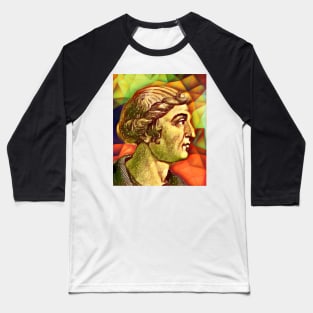 Cassius Dio Snow Portrait | Cassius Dio Artwork 15 Baseball T-Shirt